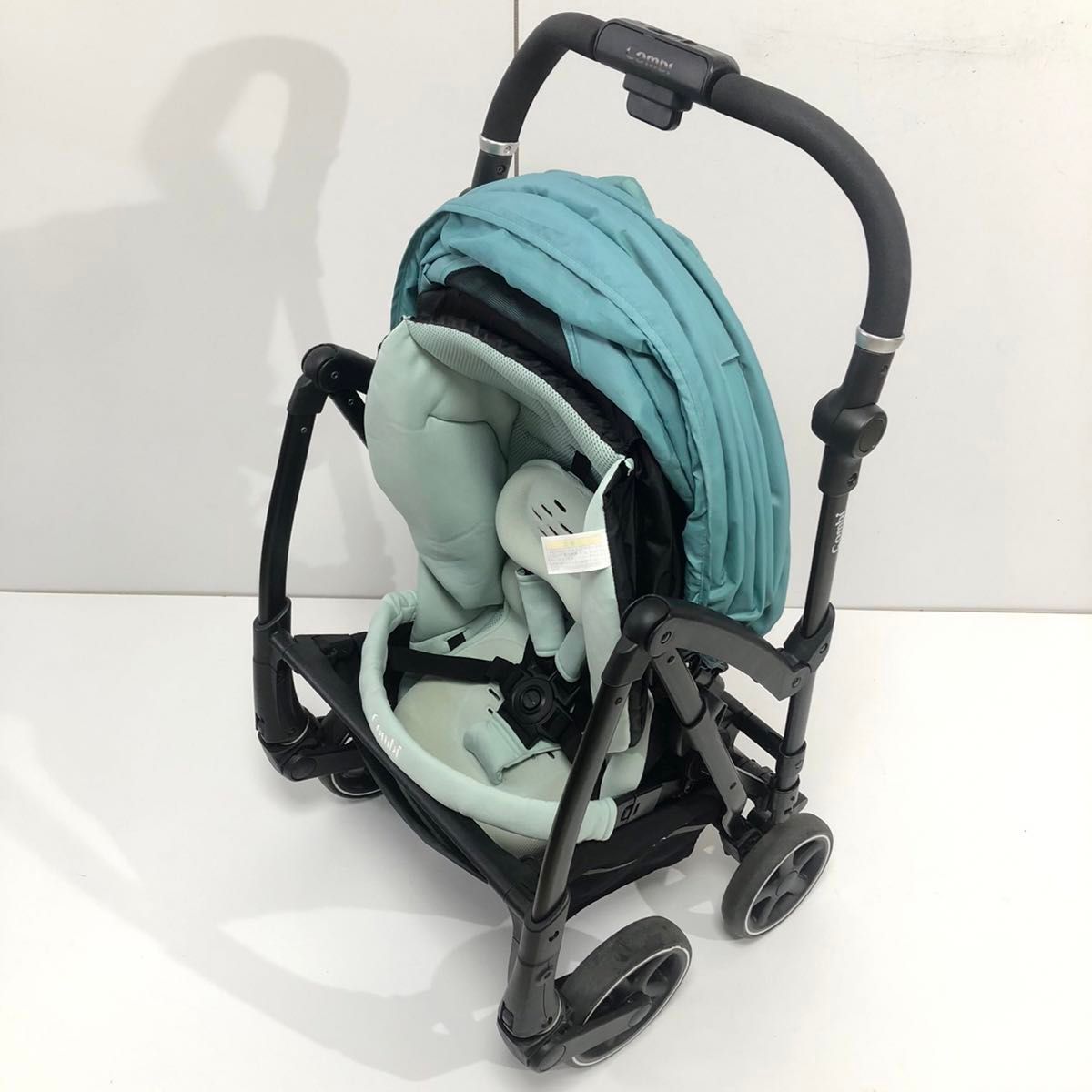 美品 コンビ ベビーカー AttO type-L 16873 ミントグリーン｜Yahoo