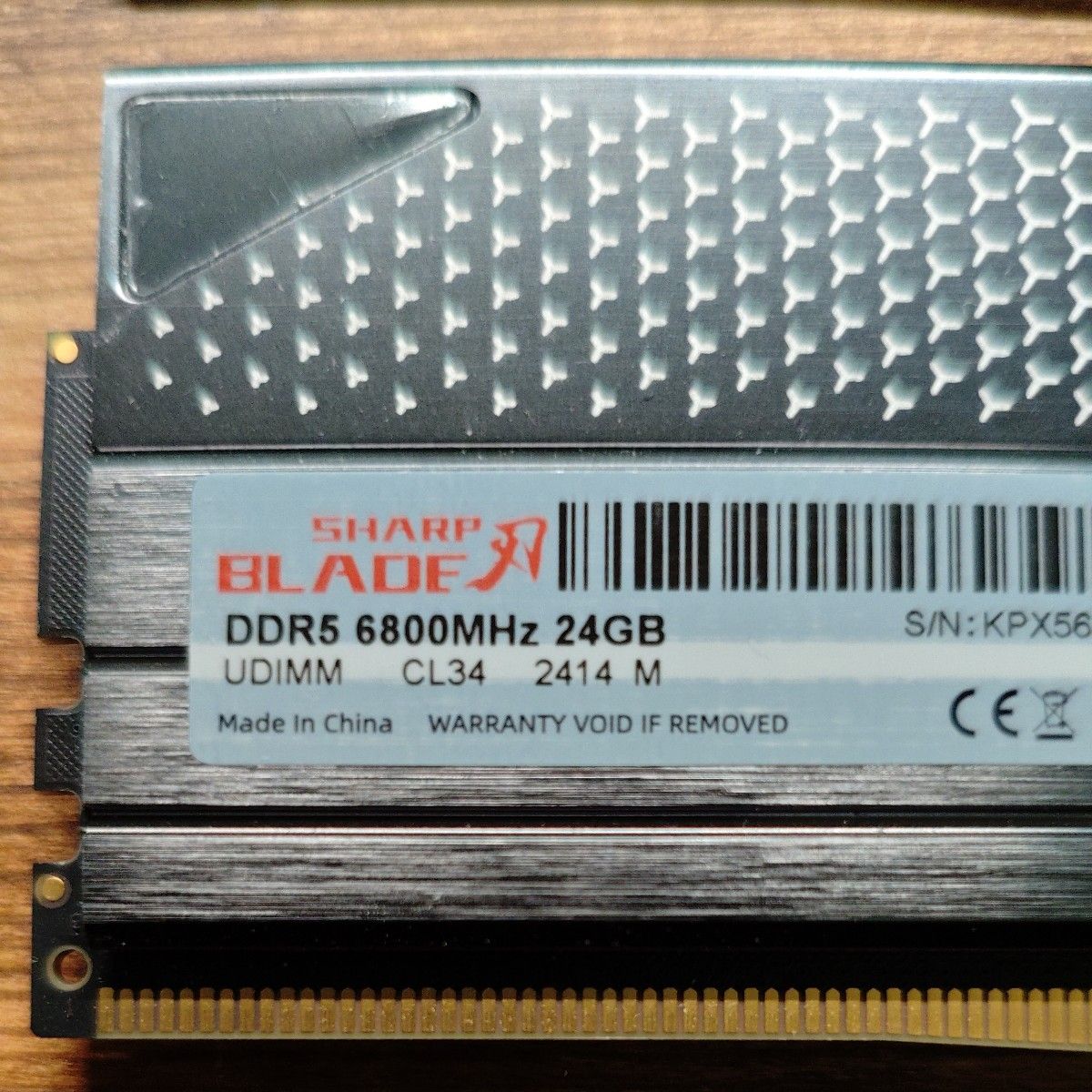 KingBank DDR5 6800MHZ 24GBx2枚 合計48GB｜Yahoo!フリマ（旧PayPay