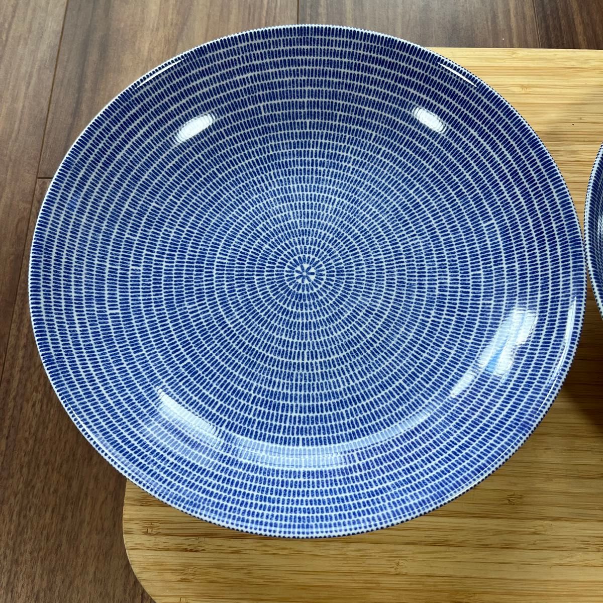 旧ロゴ 未使用 ARABIA アラビア 24h Avec アベック ブルー24cm パスタ