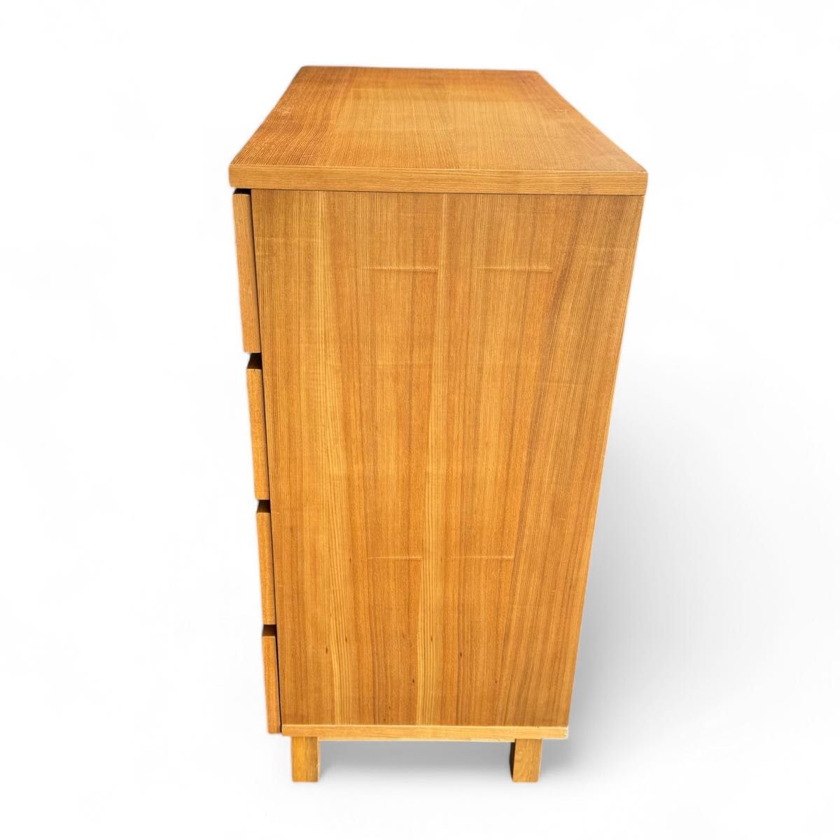 廃盤】無印良品 MUJI タモ材 4段チェスト 脚付き 天然木 幅80cm｜Yahoo
