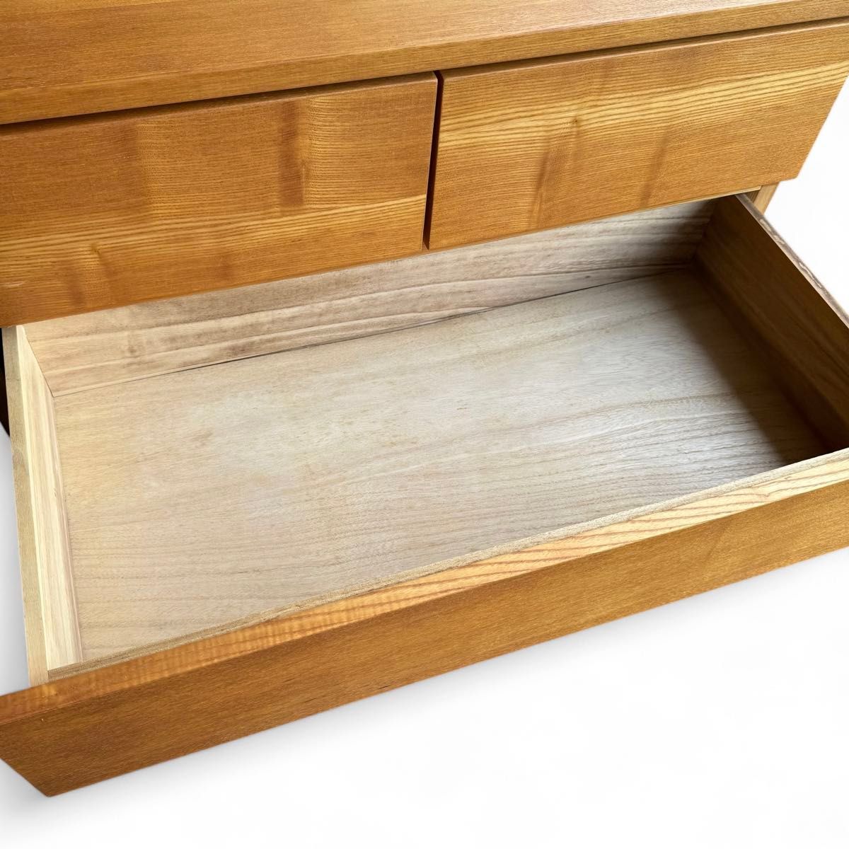 廃盤】無印良品 MUJI タモ材 4段チェスト 脚付き 天然木 幅80cm｜Yahoo