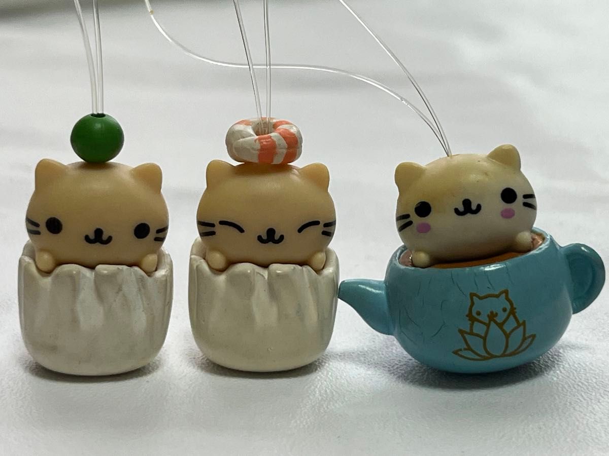 にゃんにゃんにゃんこ ストラップ ジャスミン しゅうまい えび