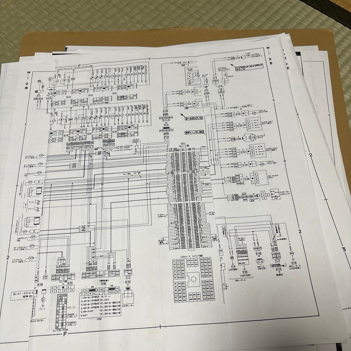 シルビア s14 SR20DET SR20DE 日産 ニッサン 回路図 電子回路図 配線図