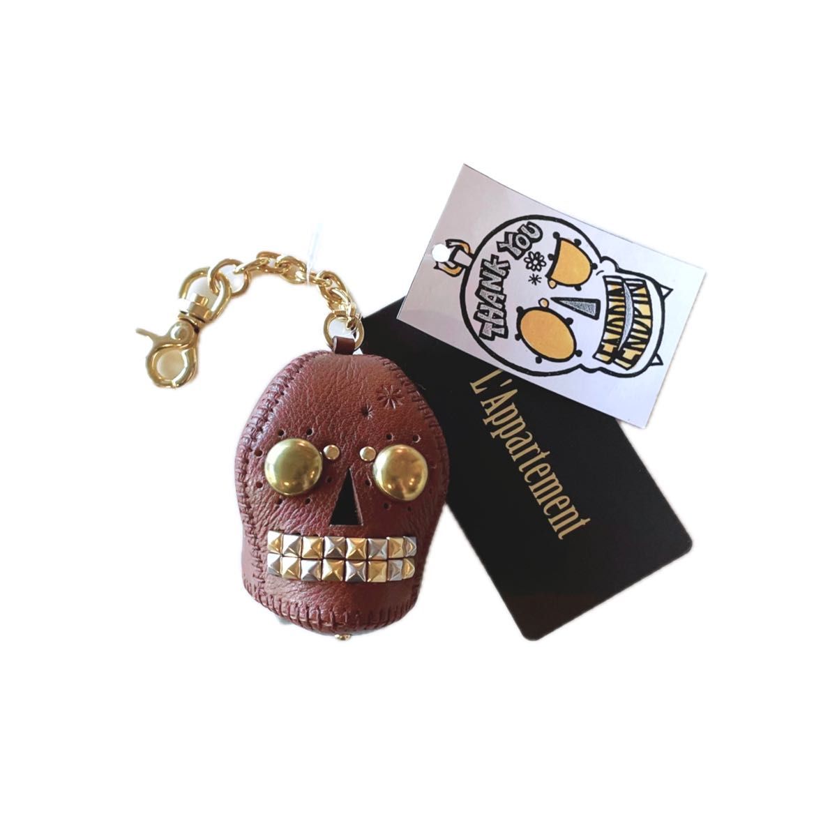 L'Appartement アパルトモン ENDPIN エンドピン SKULL KEY CHARM 新品