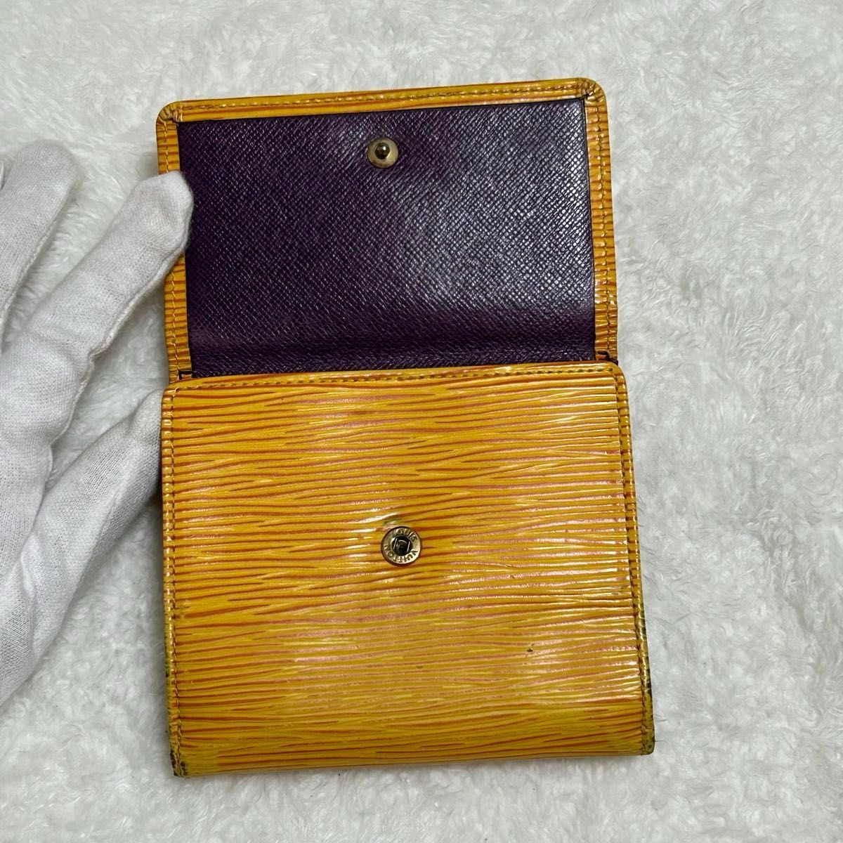 LOUIS VUITTON ルイヴィトン エピ wホック カルトクレディ 三つ折り
