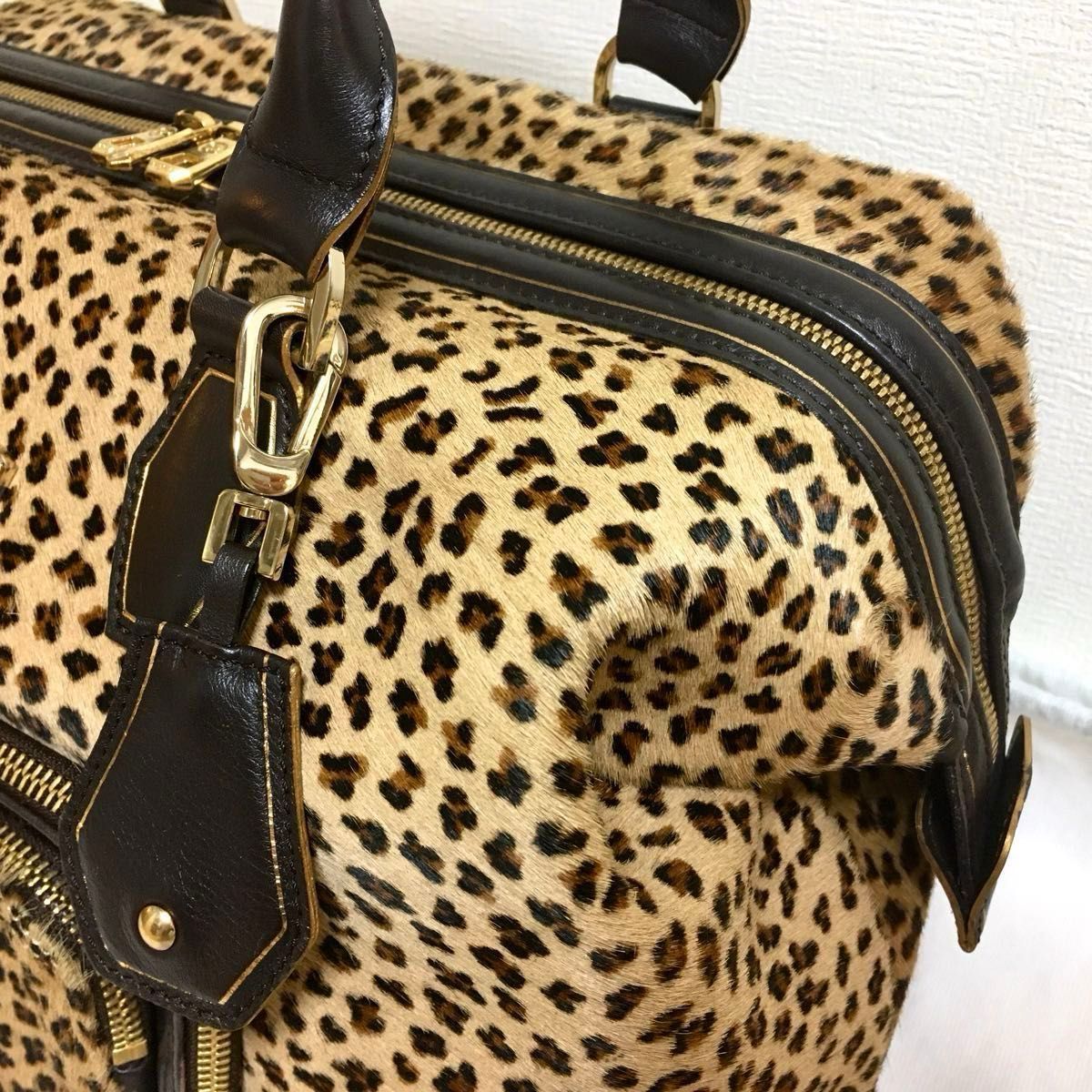 レア】LONGCHAMP ロンシャン レジェンド パンサー柄 ヒョウ柄