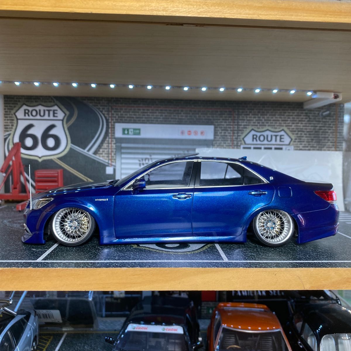 プラモデル完成品 アオシマ1/24 21クラウンロイヤル後期改｜Yahoo