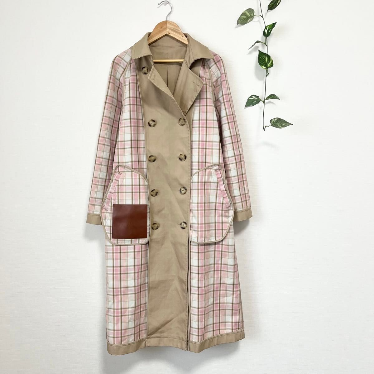 JWアンダーソン×UNIQLOユニクロコラボ】2WAYトレンチコート ピンク