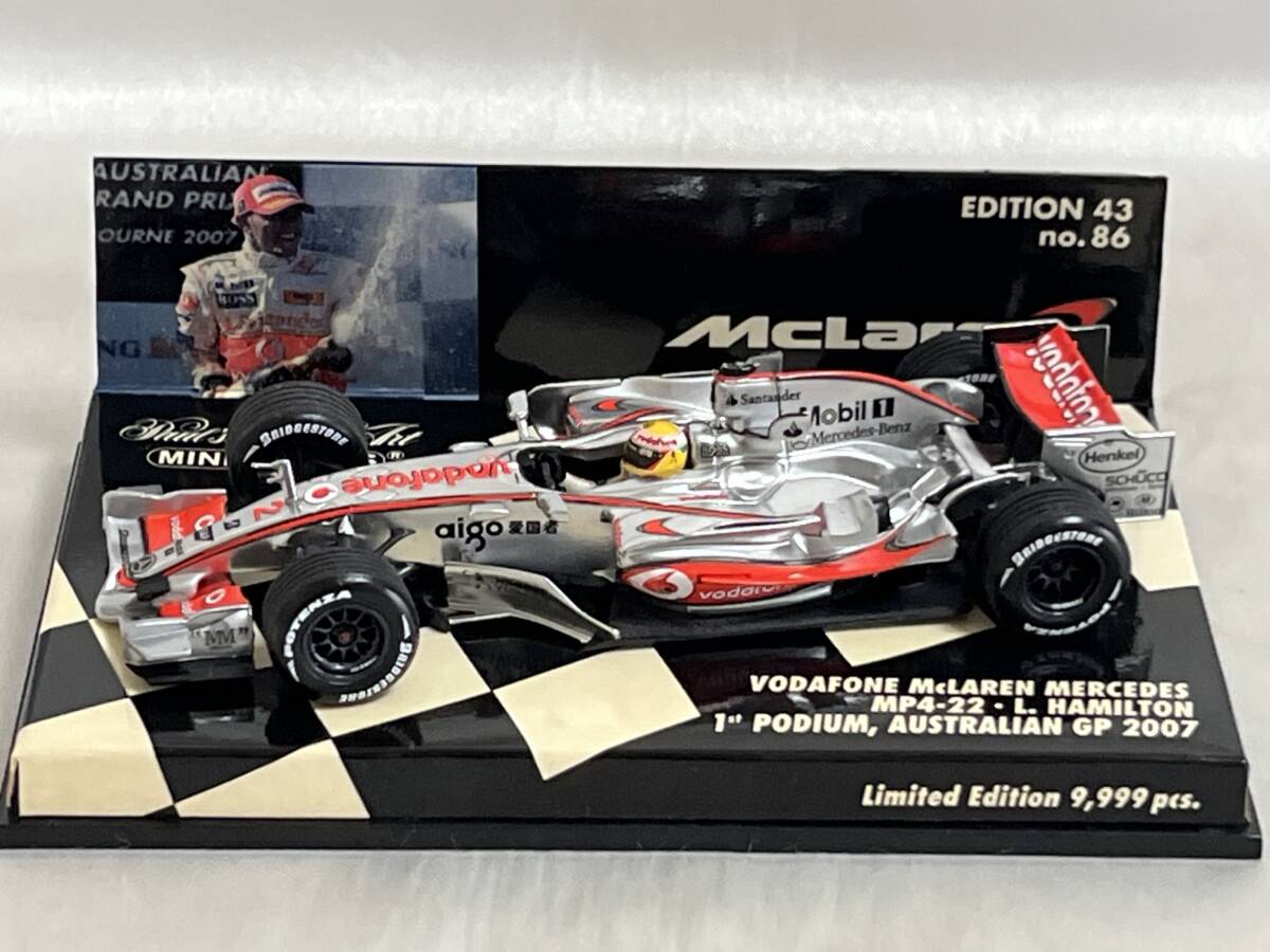ミニチャンプス 1/43 ボーダフォン マクラーレン メルセデス MP4-22 F1