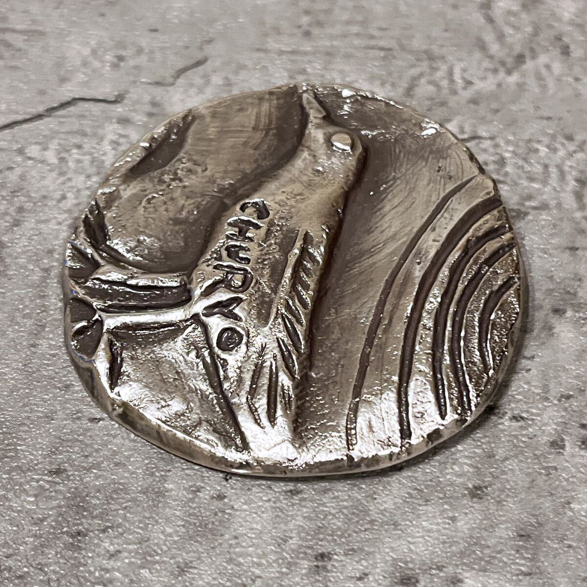希少 美品 CHURYO ブローチ 彫刻家 佐藤忠良 100周年記念 鳥 バード