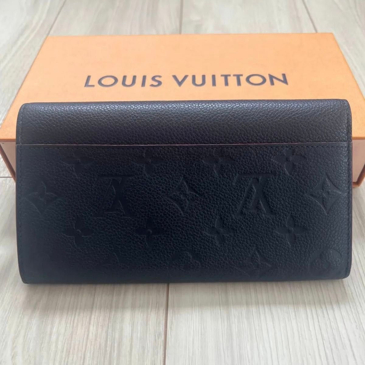 LOUIS VUITTON ルイヴィトン モノグラム アンプラント 長財布 ネイビー