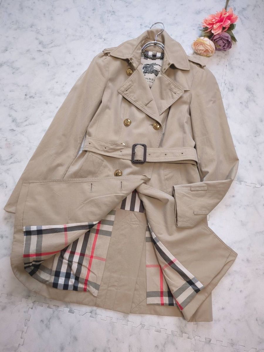 BURBERRY バーバリー 金ボタン トレンチコート ノバチェック｜Yahoo