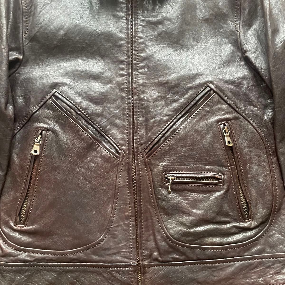 vintage】90s DOLCE&GABBANA レザージャケット ドルガバ 本革 シングル