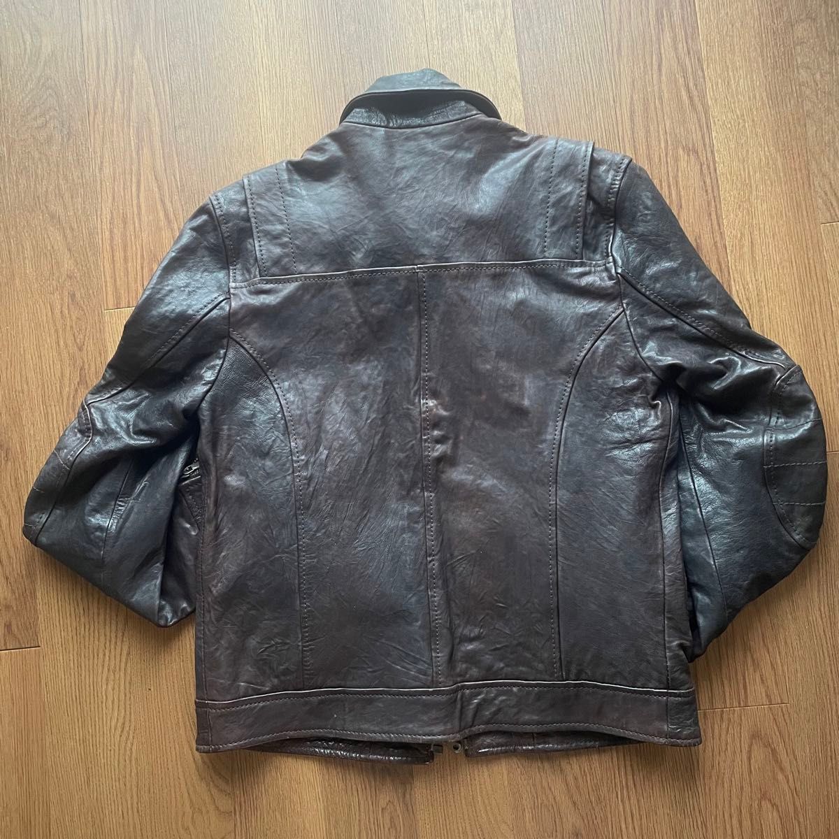 vintage】90s DOLCE&GABBANA レザージャケット ドルガバ 本革 シングル