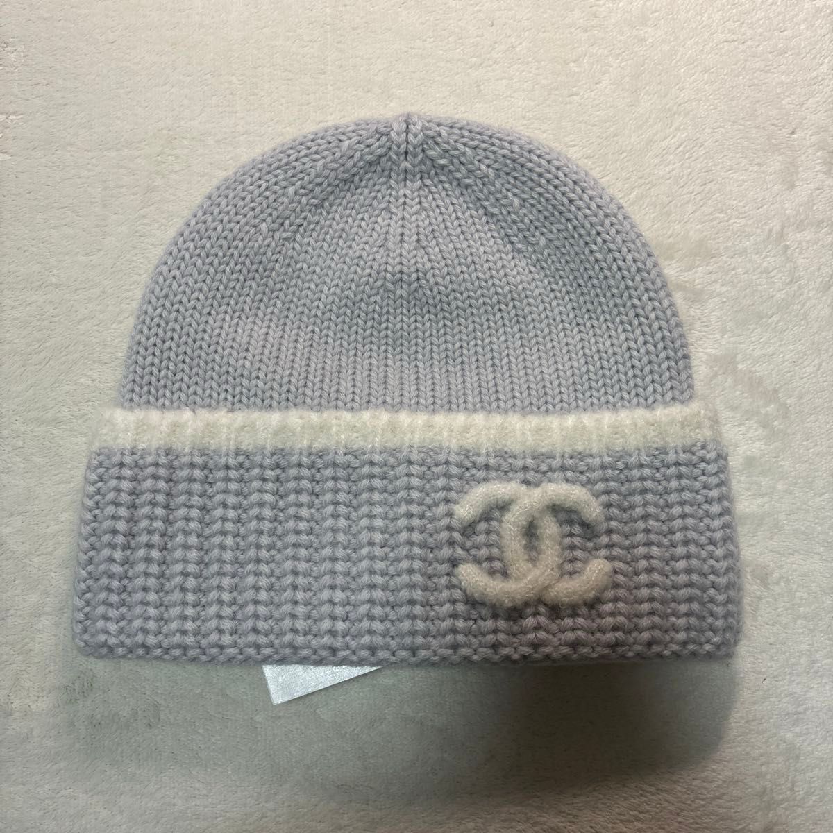 新品タグ付 CHANEL シャネル ニット帽 ビーニー ニットキャップ ココ