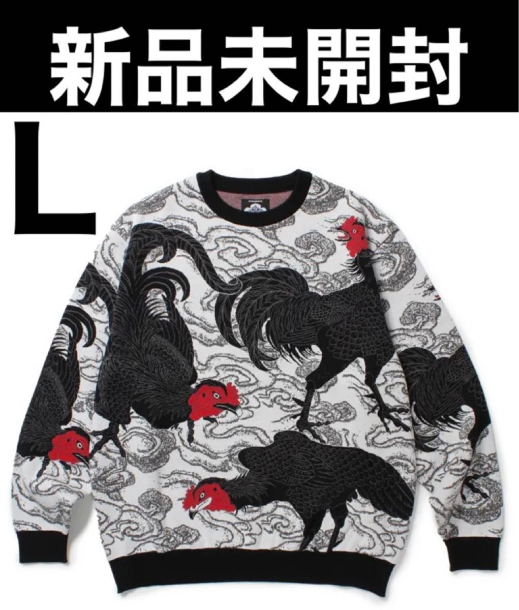 舐達麻 GAKKIN x BUDSPOOL 渦軍鶏 COTTON KNIT JACQUARD SWEATER 新品