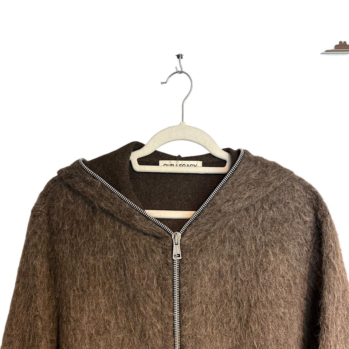 OUR LEGACY FULL ZIP HOOD GREY MOHAIR /アワーレガシー 23AW 48