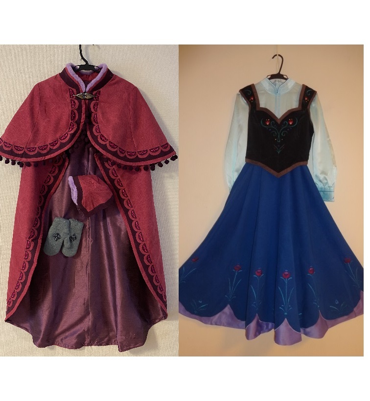 シークレットハニー ディズニー アナ雪 雪山 ドレス＆ケープ帽子手袋