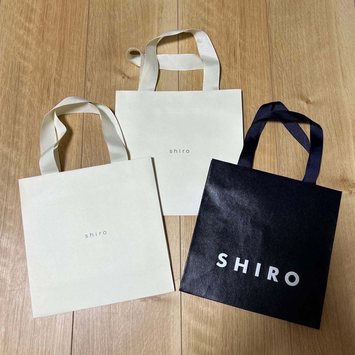 シロ shiro ショッパー ショップ袋 3枚セット まとめ売り ブランド袋