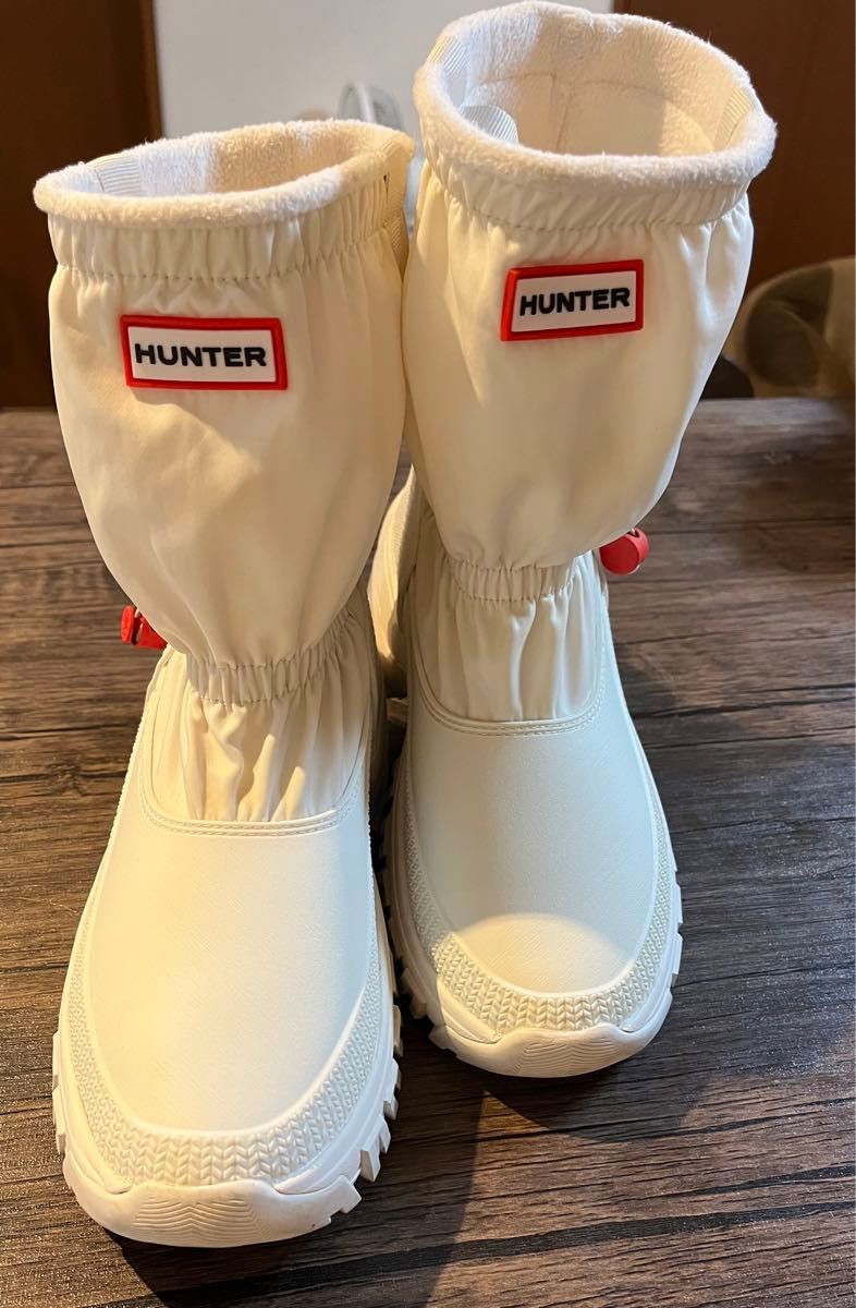 HUNTER スノーブーツ 白 23センチ（UK4） 雪遊び｜Yahoo!フリマ（旧