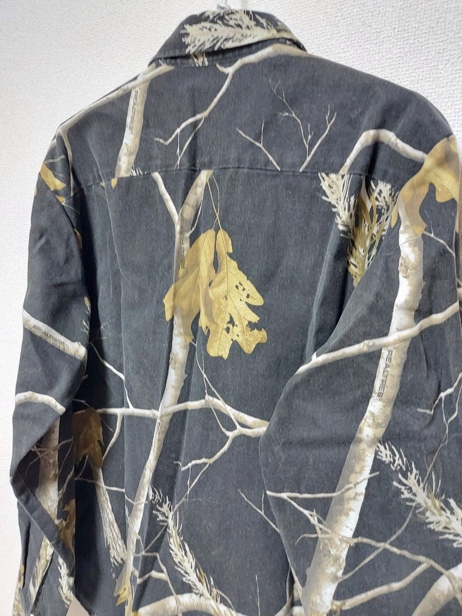 Supreme~ Real Tree 総柄 シャツ M (L-XL相当) 長袖 シュプリーム