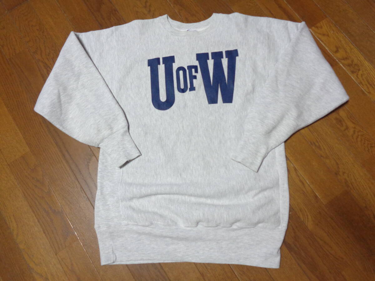 XL/UofW/刺繍タグ/90s/チャンピオンChampion/リバースウィーブ