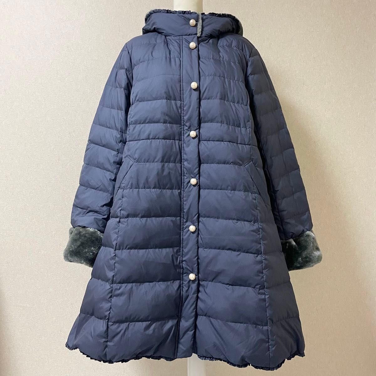 franche lippee フランシュリッペ ドールダウンコート ネイビー｜Yahoo