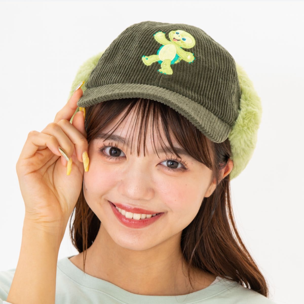 新品 東京ディズニーシー オルメル もこもこキャップ 帽子 ダッフィー