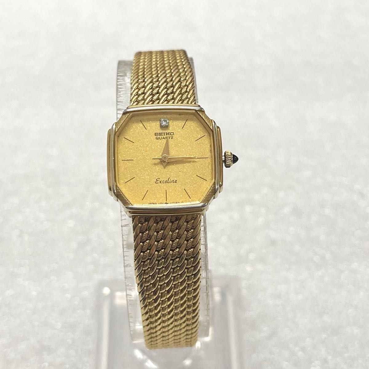 稼働 美品 SEIKO EXCELINE 80年代 エクセリーヌ ダイヤモンド セイコー