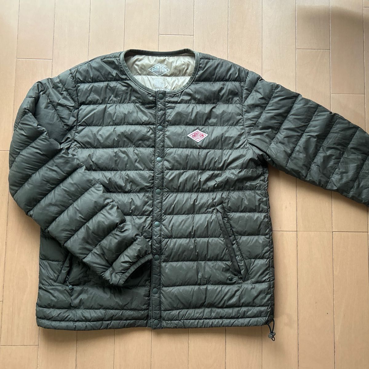ダントン インナーダウン ジャケット オリーブ カーキ 36 S〜M｜Yahoo