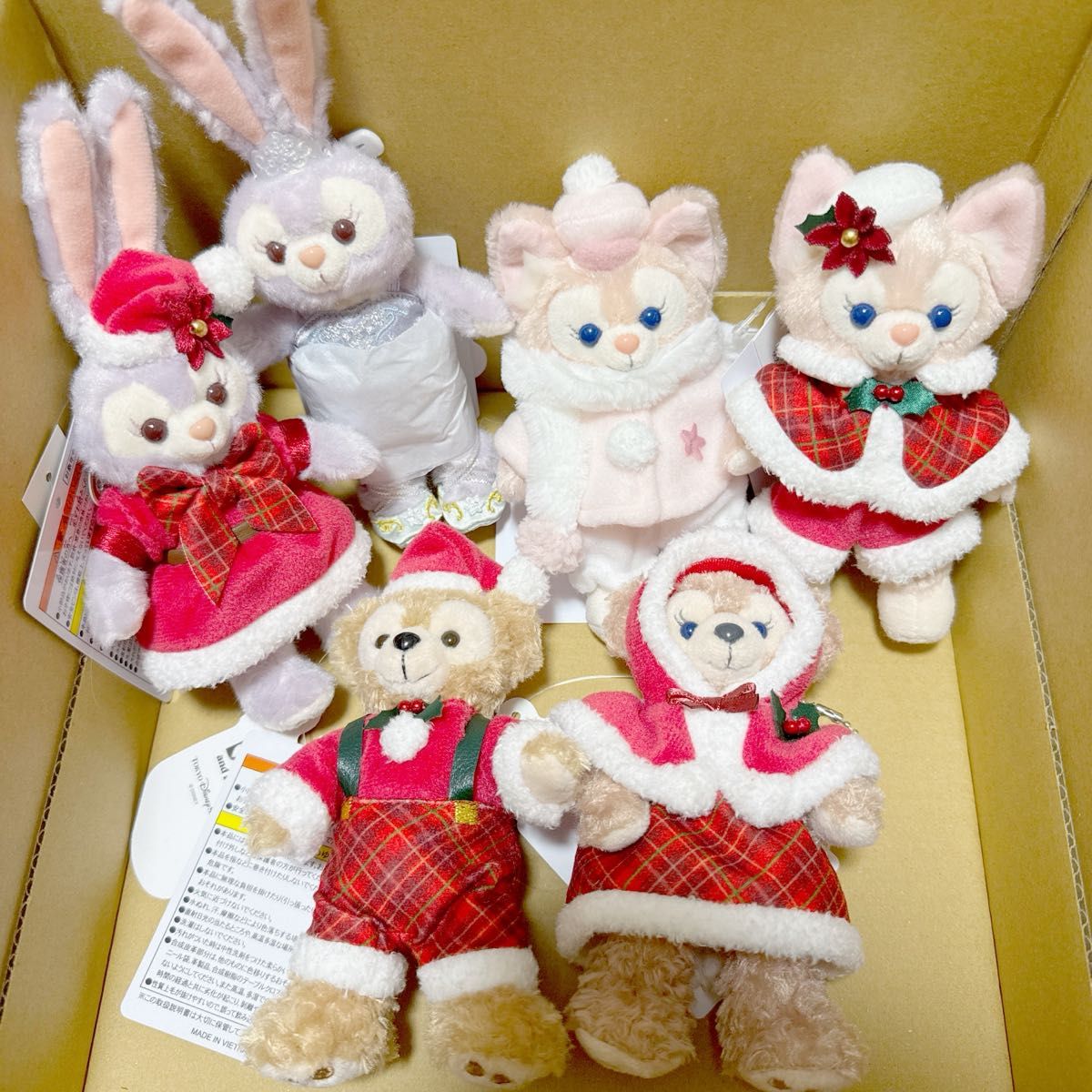 タグ付き新品ダッフィー ぬいバ7種+クリスマスぬいバ5種 12体セット