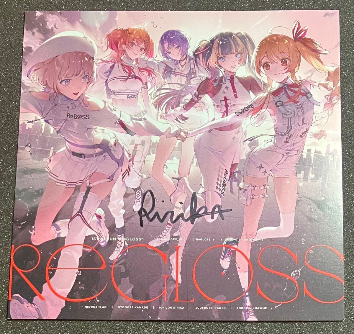 ホロライブ ReGLOSS アナザージャケット 直筆サイン 一条莉々華 音乃瀬
