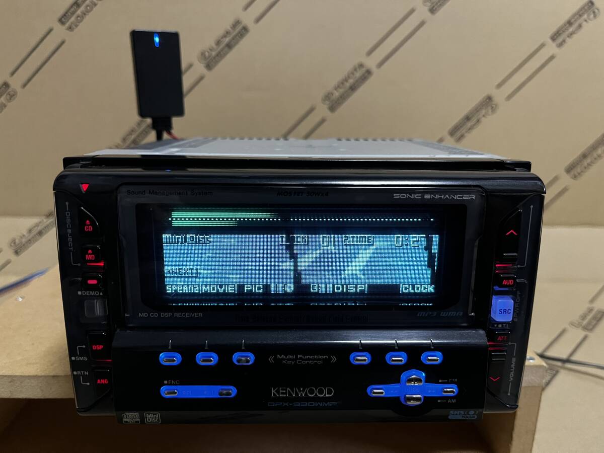 KENWOOD DPX-930WMP Bluetooth付き Spotifyなど再生可 CD&MDプレーヤー