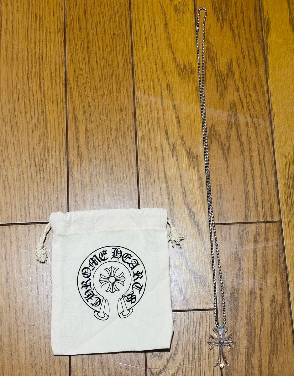 CHROME HEARTS クロムハーツ ネックレス クリアクロス ラバー
