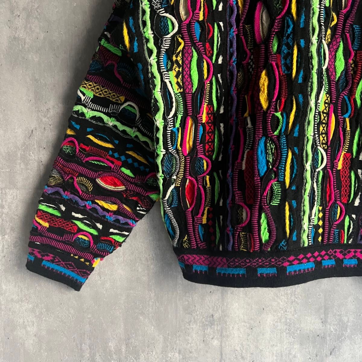 激レア】COOGI クージー 3Dニット ウール マルチカラー 1点物