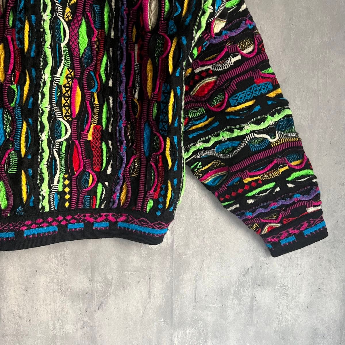 激レア】COOGI クージー 3Dニット ウール マルチカラー 1点物