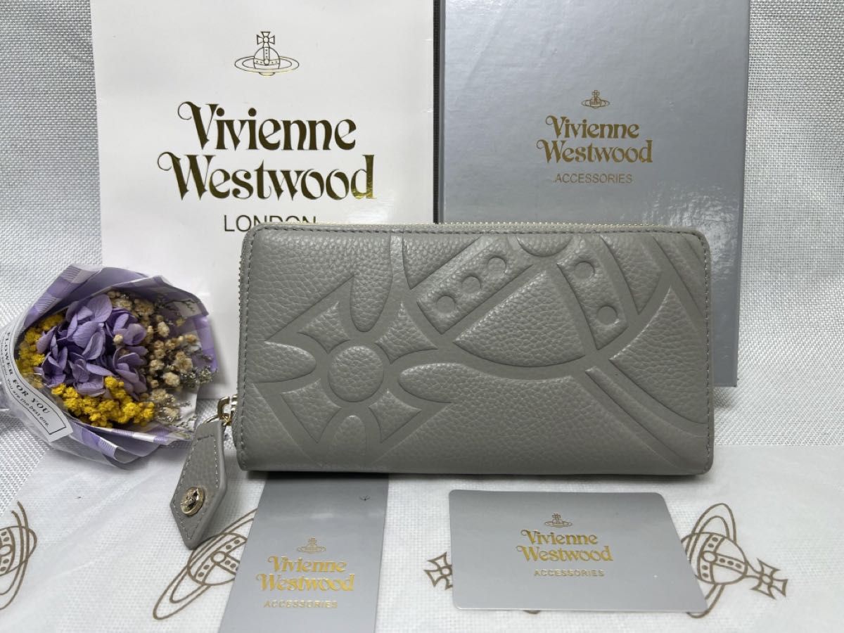Vivienne Westwood 財布 ヴィヴィアンウエストウッド 長財布 型押し