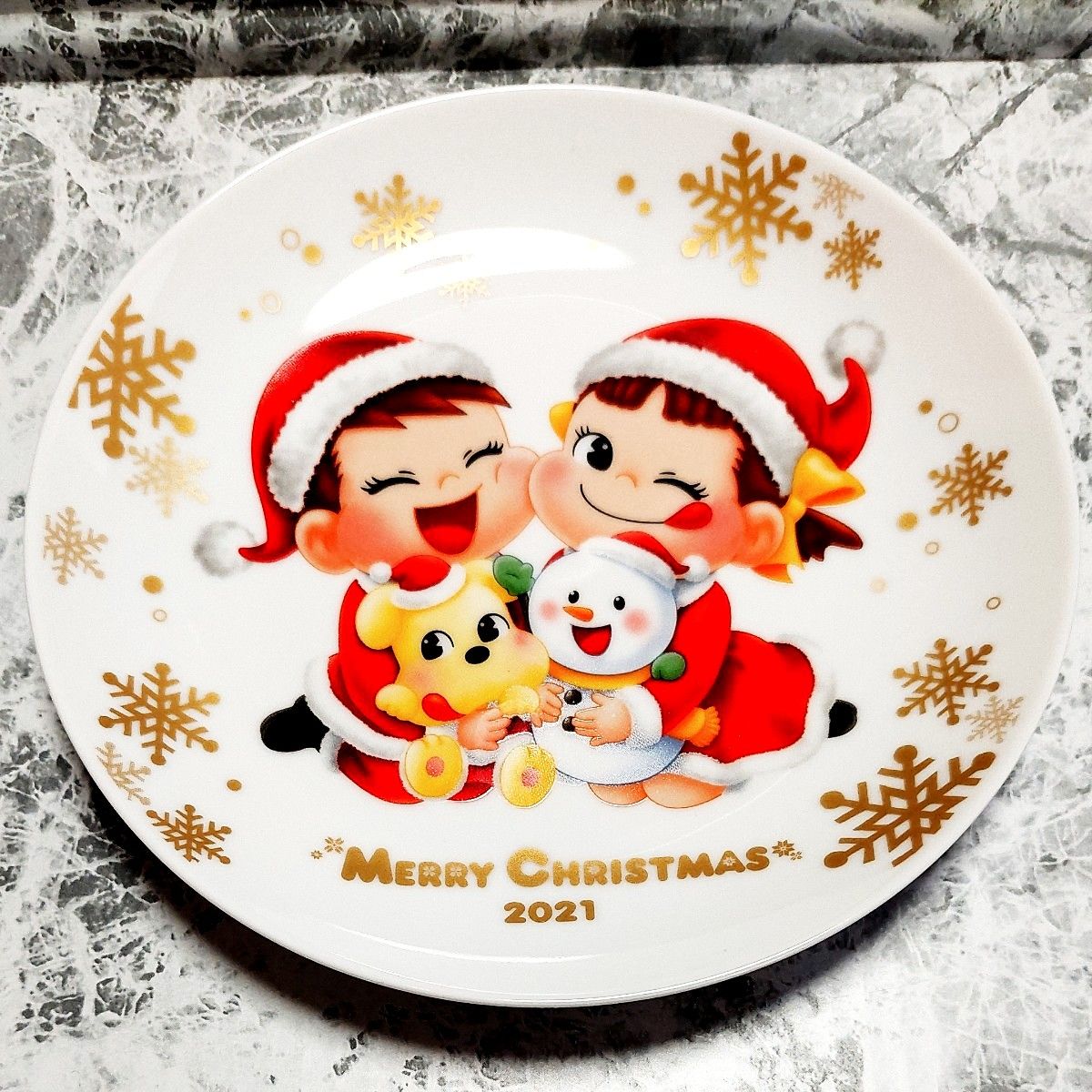 クリスマス プレート 新品 ペコちゃん ポコちゃん プレート 食器 お皿