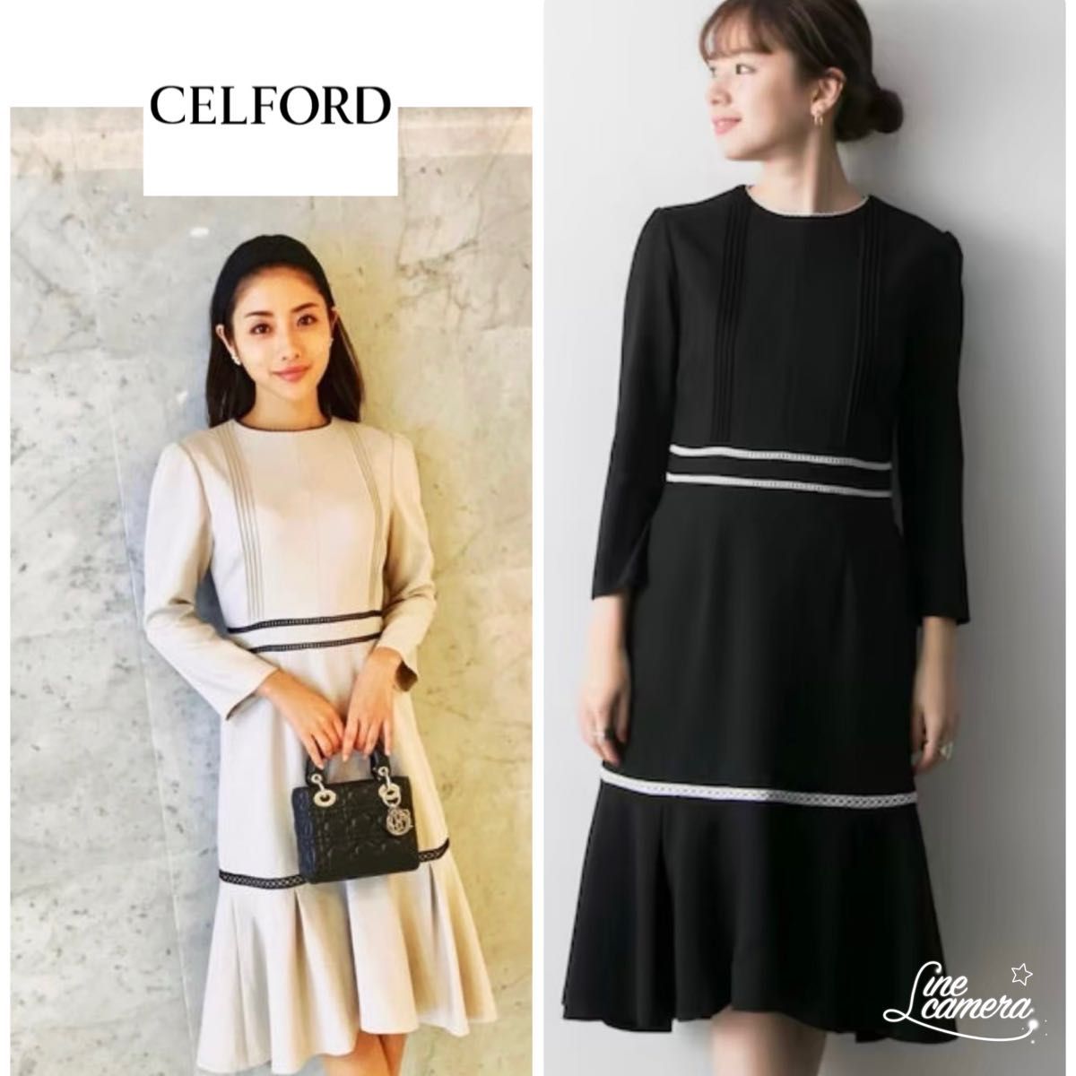 CELFORD セルフォード 切替ワンピース 石原さとみ フォーマル 完売品