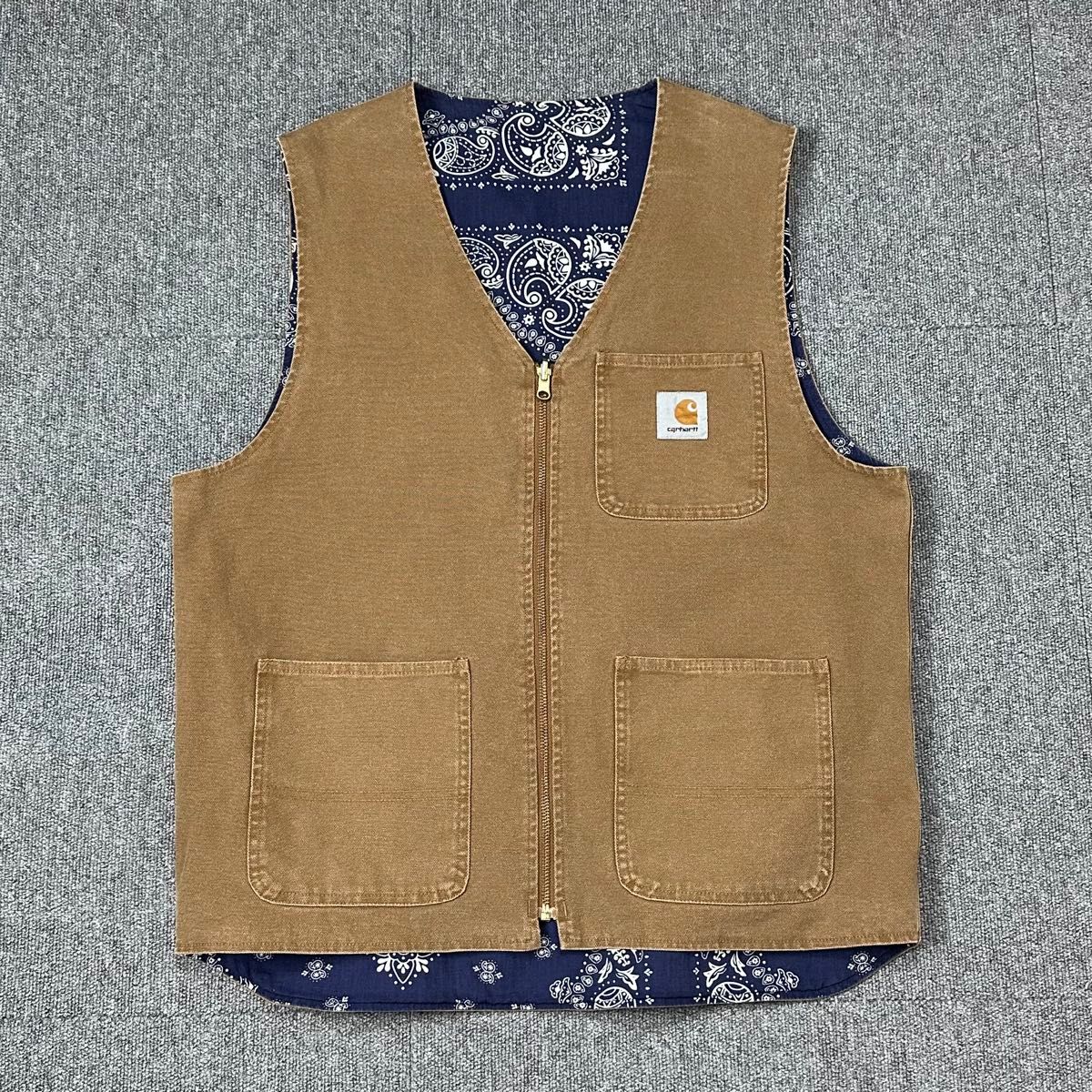 Carhartt WIP リバーシブル バンダナ柄 ダック地 ベスト カーハート