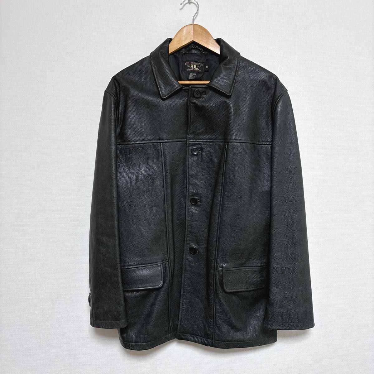 90s RRL ダブルアールエル 三ツ星タグ カーコート 牛皮 ファラオコート