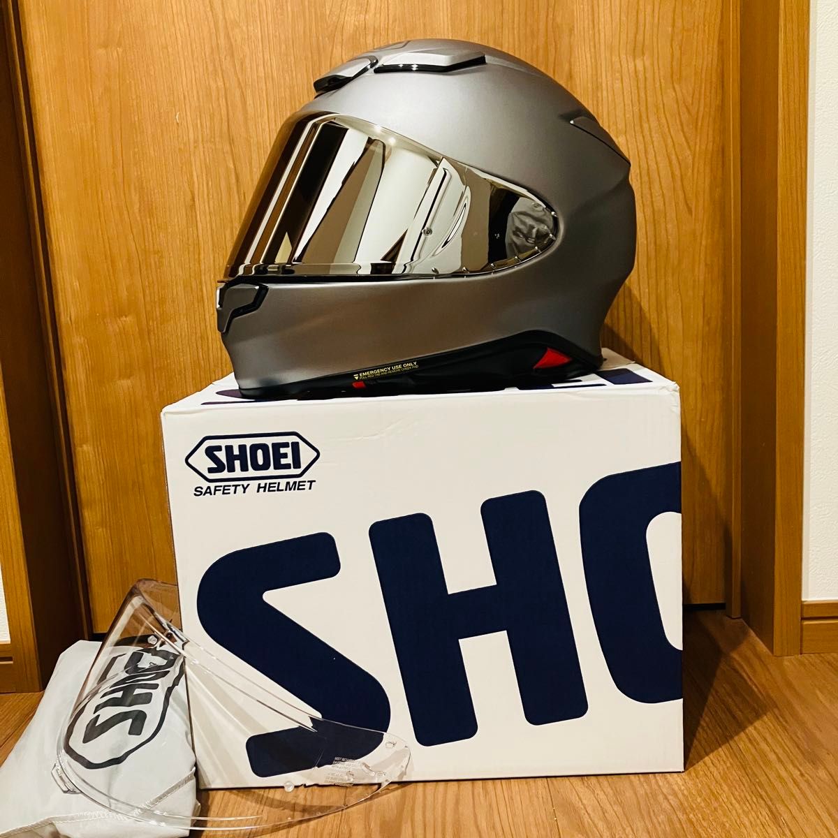 値下げ 無傷の美品 SHOEI Z-8 ミラーシールド&クリアシールド XL