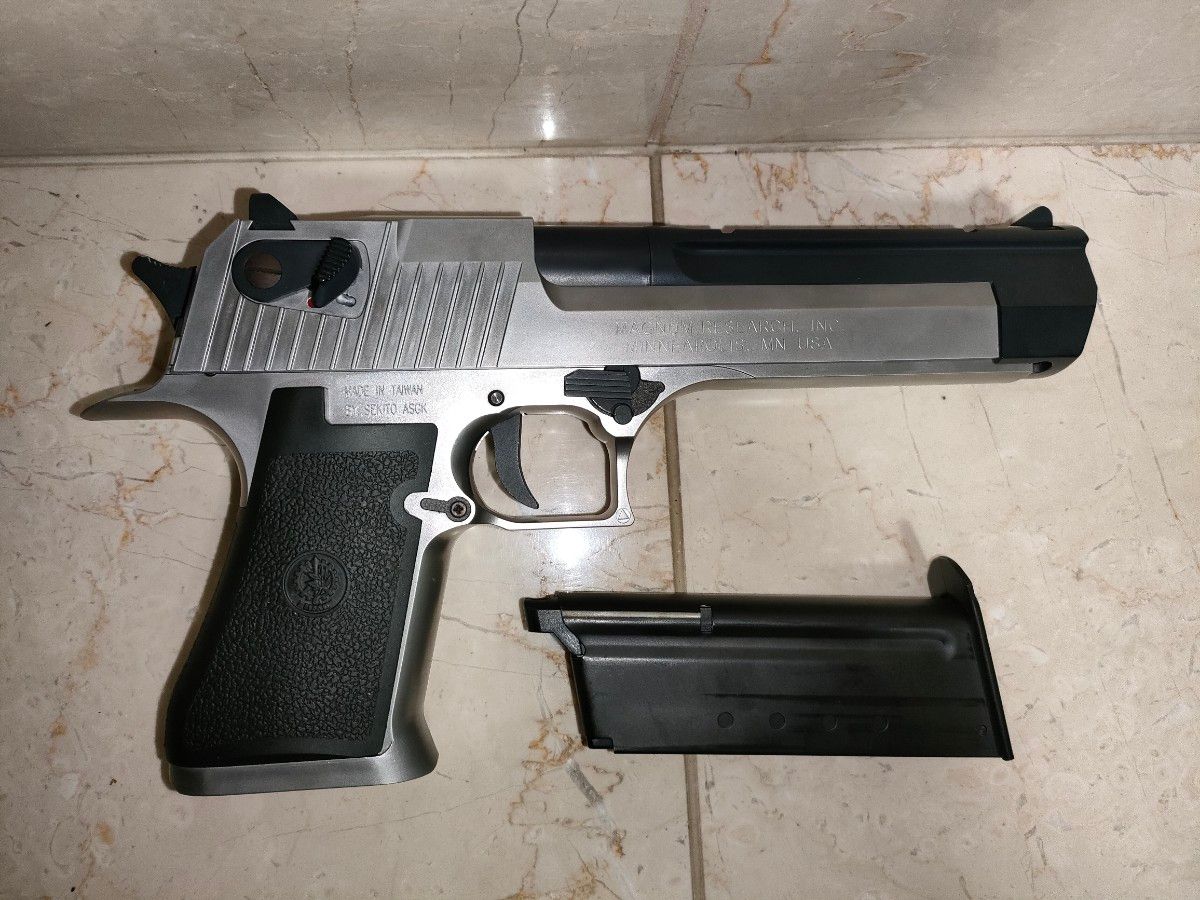 S2S デザートイーグル 50AE HW シルバーモデル エアコッキング 動作