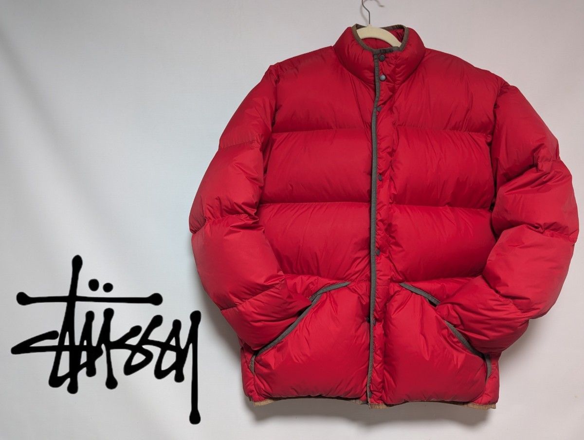 セール 希少 OLD STUSSY ダウンジャケット L オールド スチューシー 肉