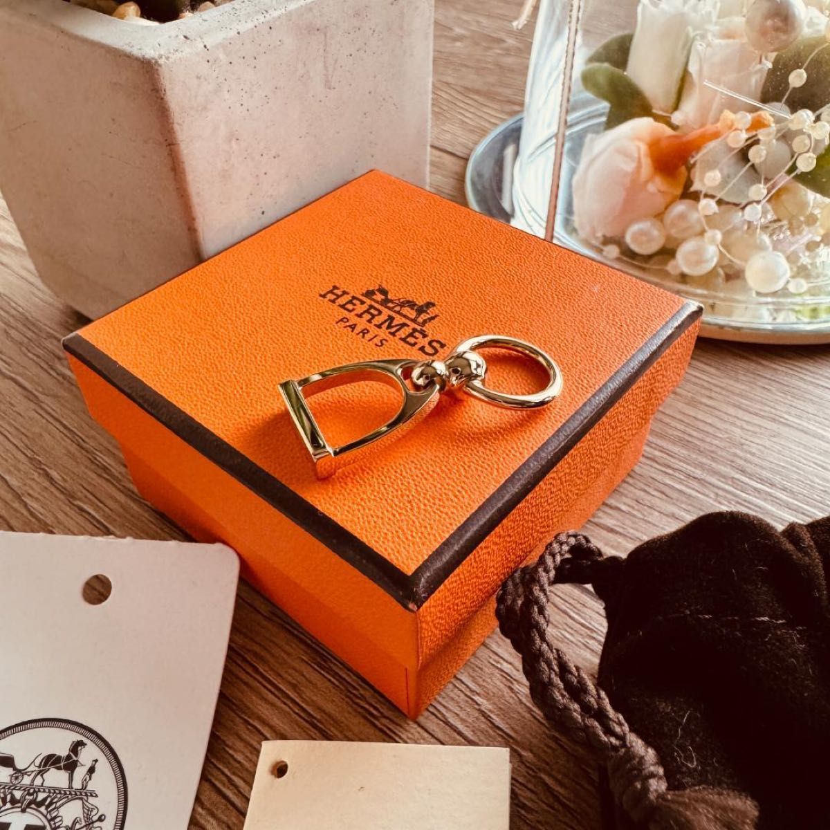 エルメス HERMES エトリエ ツイリーリング ネックレストップ