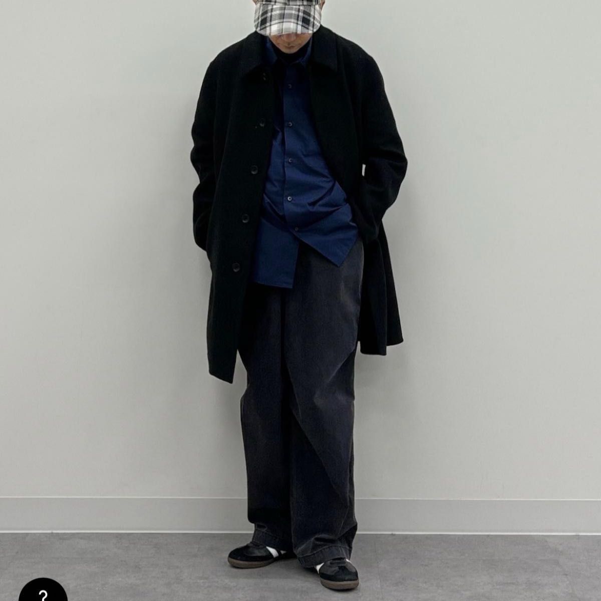 UNIQLO C ユニクロC ダブルフェイスコート BLACK ブラック Lサイズ