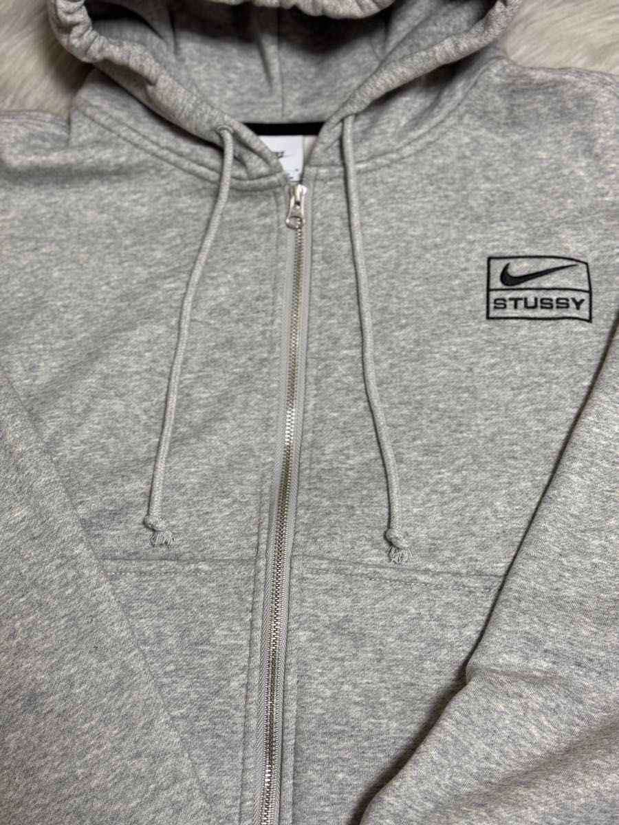 Nike x Stussy コラボ フレームデザイン 裏起毛 パーカー Mサイズ