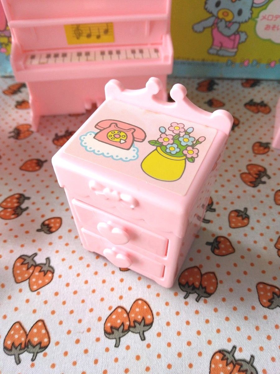 激レア 】昭和レトロ マイメロディホームセット 家具 ピアノ 日本製