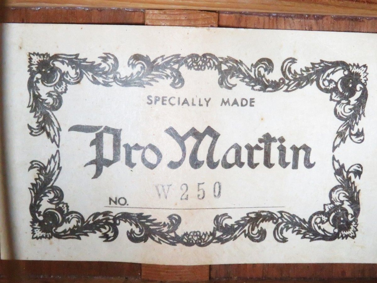 ヴィンテージ pro martin プロ マーティン 縦ロゴ W250 ピックアップ
