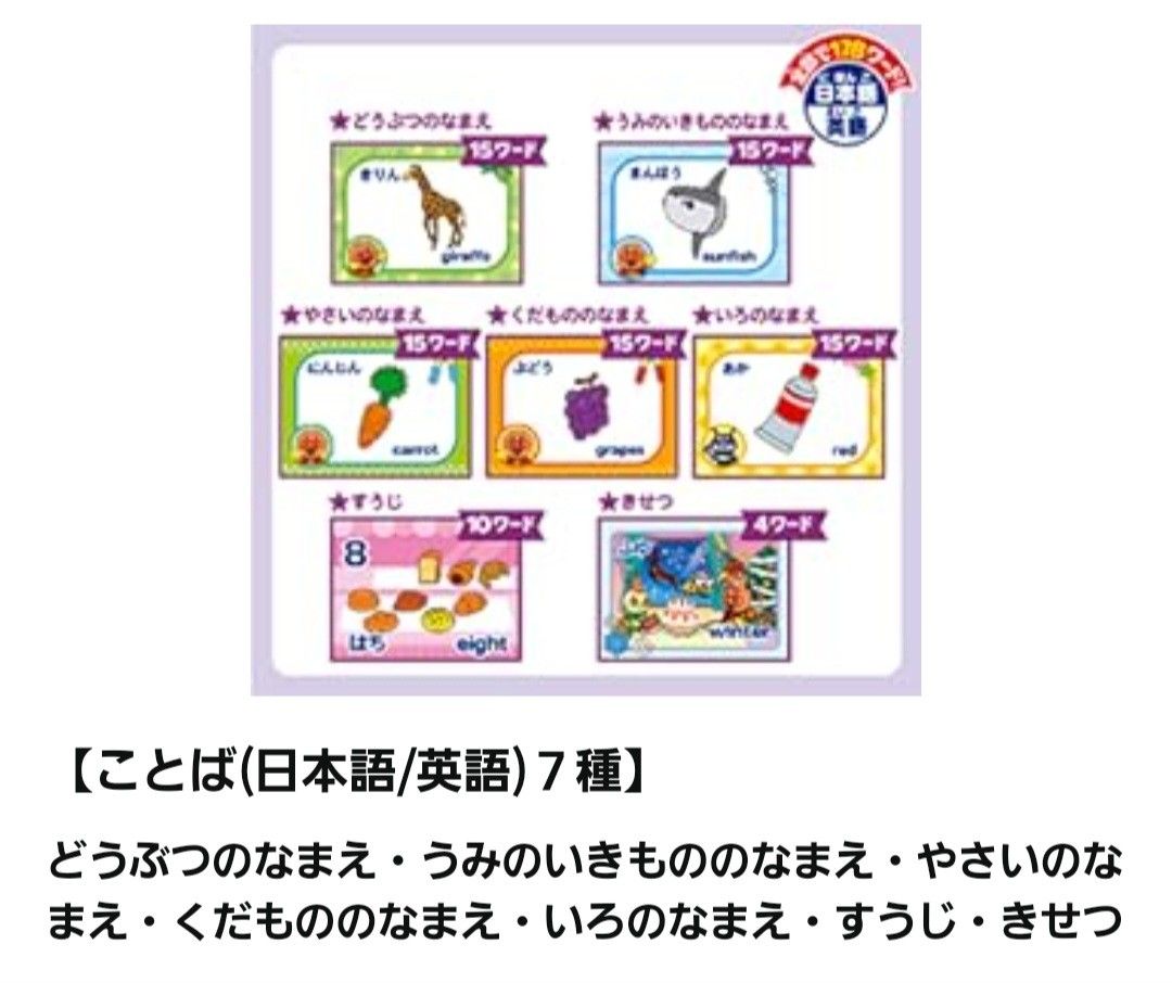 新品・未使用品】 ドリームスイッチ 専用ソフト アンパンマン SDカード